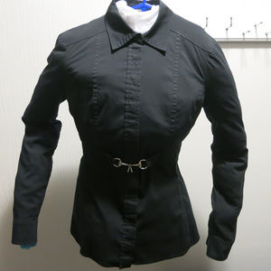 Gucci Button Up Black Dress Shirt (Size 40, Small)